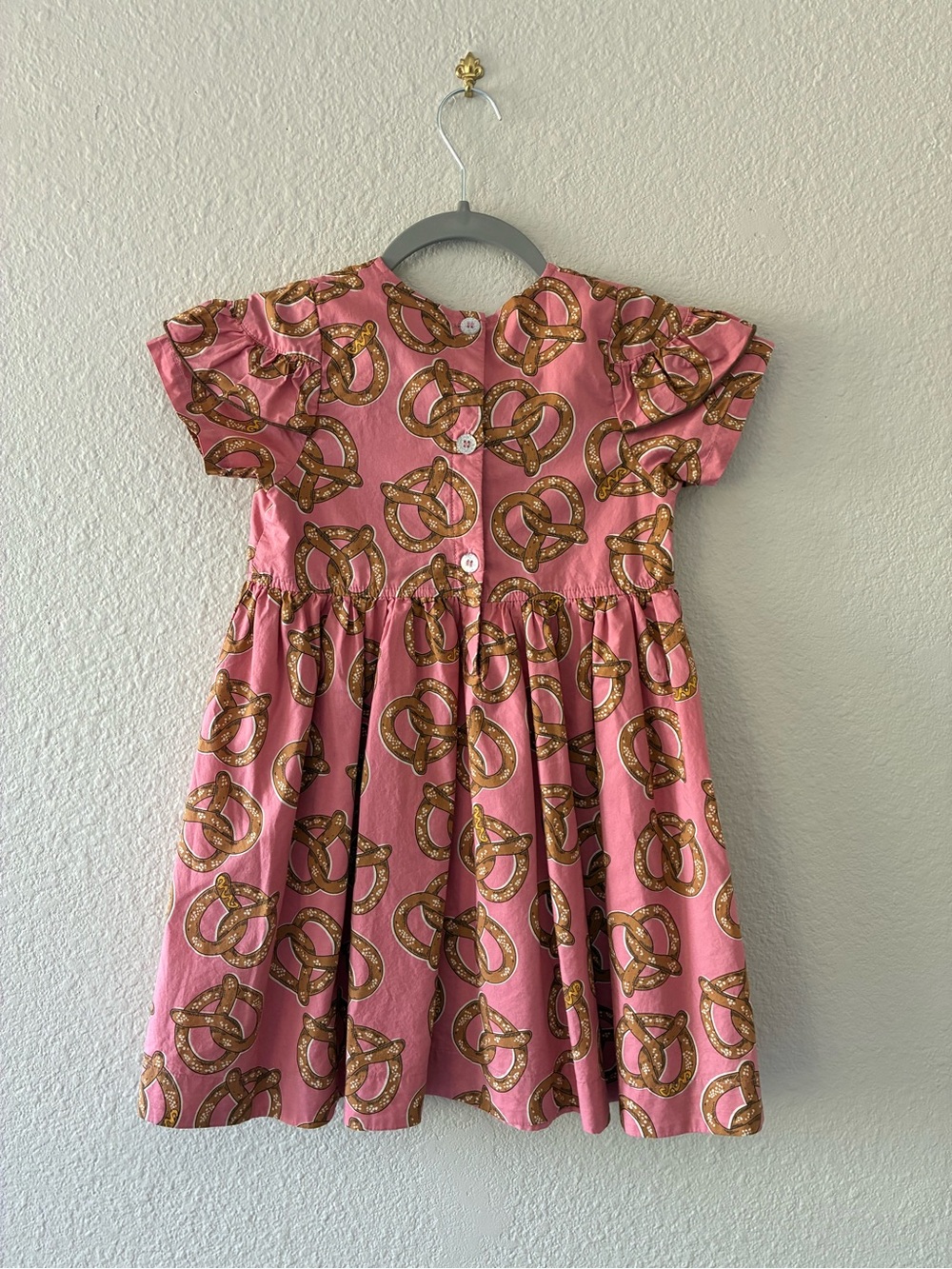 Pink Chicken Pink Pretzel-Print Cotton Dress - Picture 2 of 5
